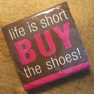 Buy the Shoes cocktail napkins